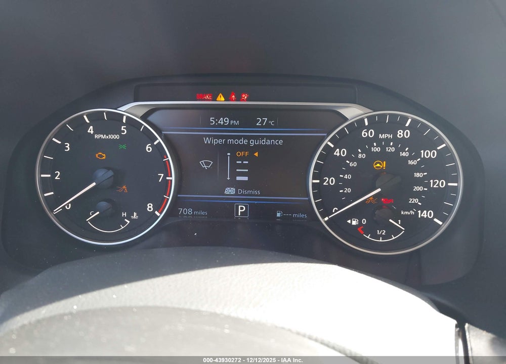 2025 NISSAN ALTIMA SV FWD VIN: 1N4BL4DV1SN426692