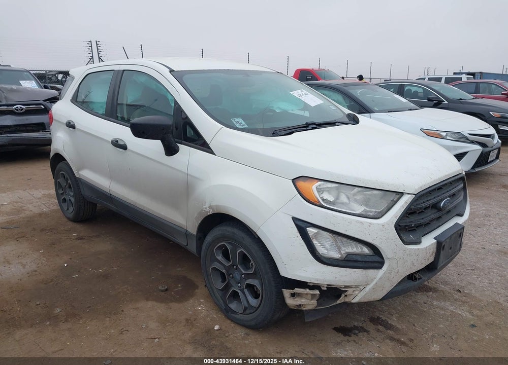 2019 FORD ECOSPORT S VIN: MAJ3S2FE3KC287170