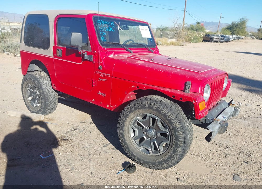 2001 JEEP WRANGLER SPORT VIN: 1J4FA49S51P314300
