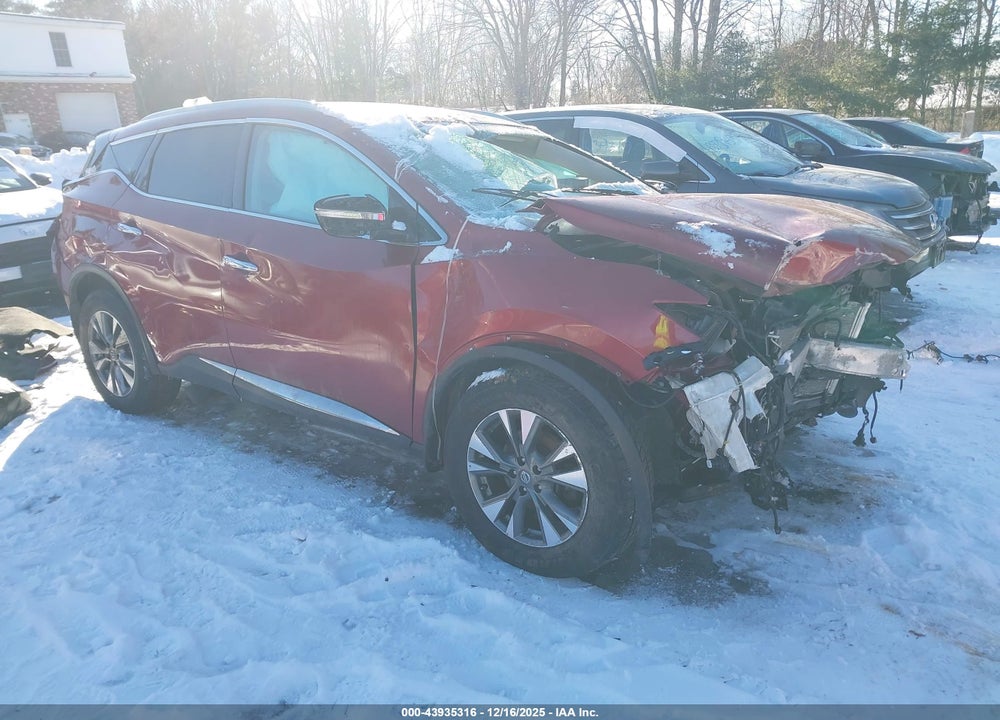 2015 NISSAN MURANO SL VIN: 5N1AZ2MH9FN264296