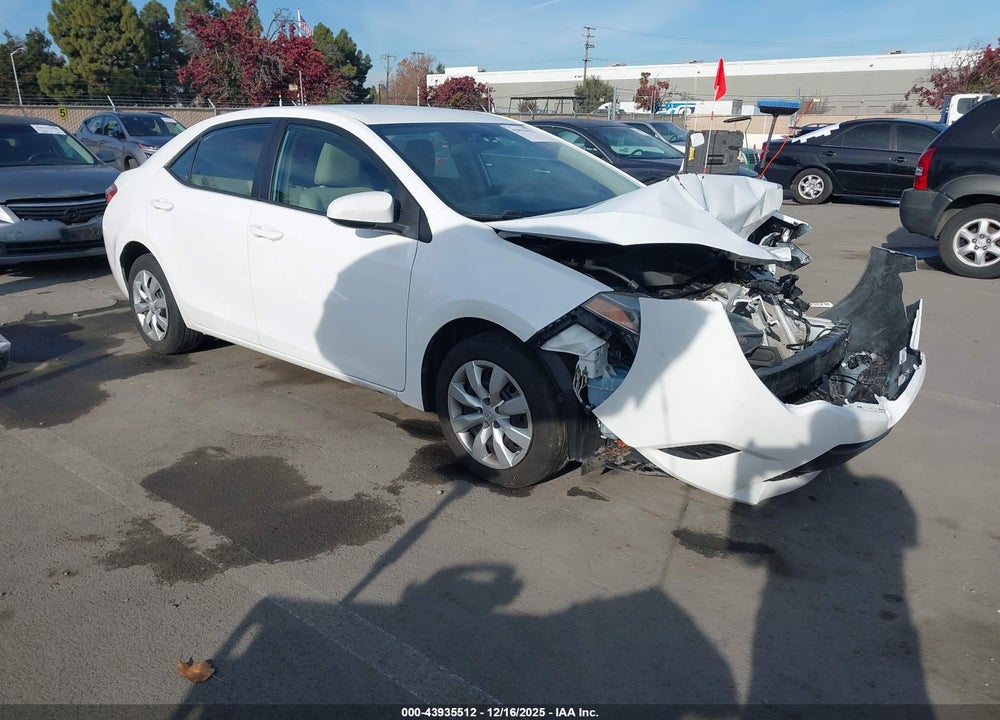 2015 TOYOTA COROLLA LE VIN: 2T1BURHE9FC288925