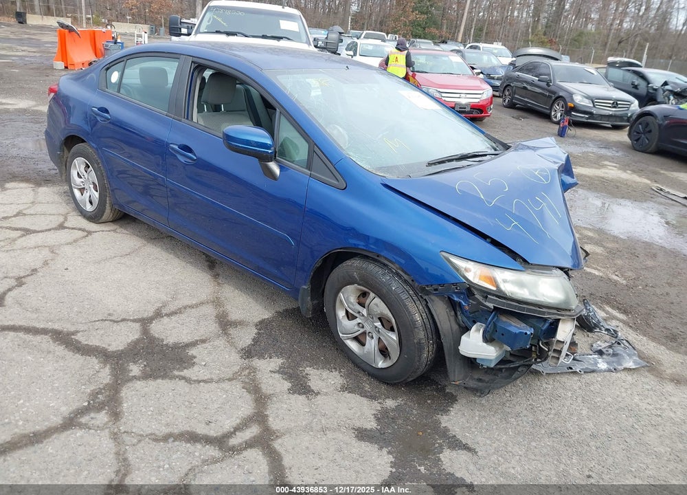 2014 HONDA CIVIC LX VIN: 19XFB2F57EE257836