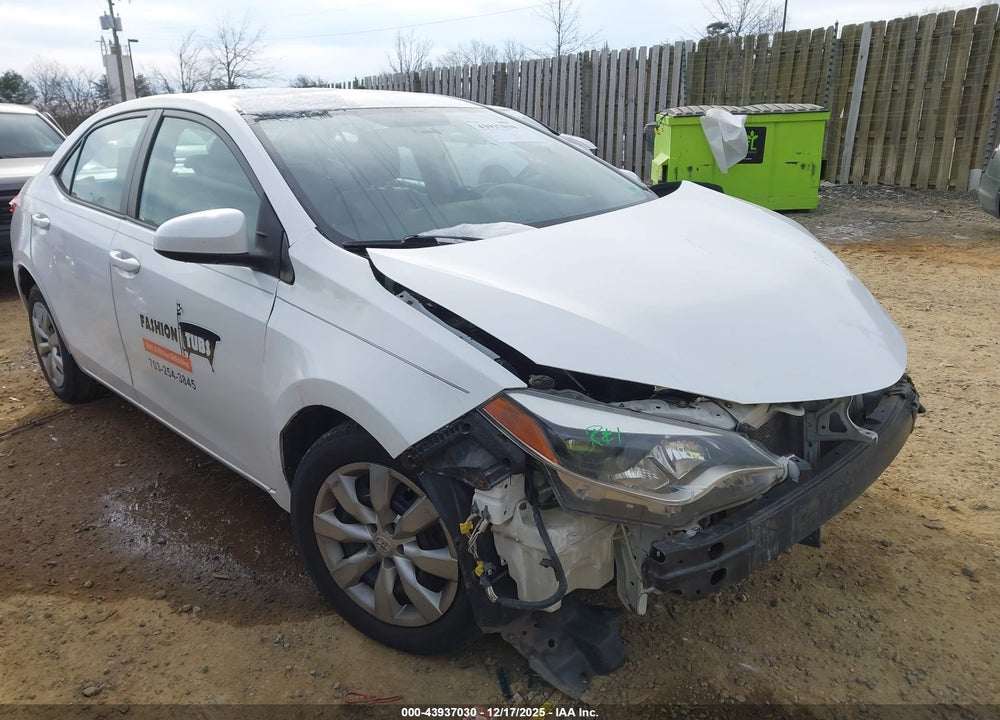 2016 TOYOTA COROLLA LE VIN: 2T1BURHE5GC499976
