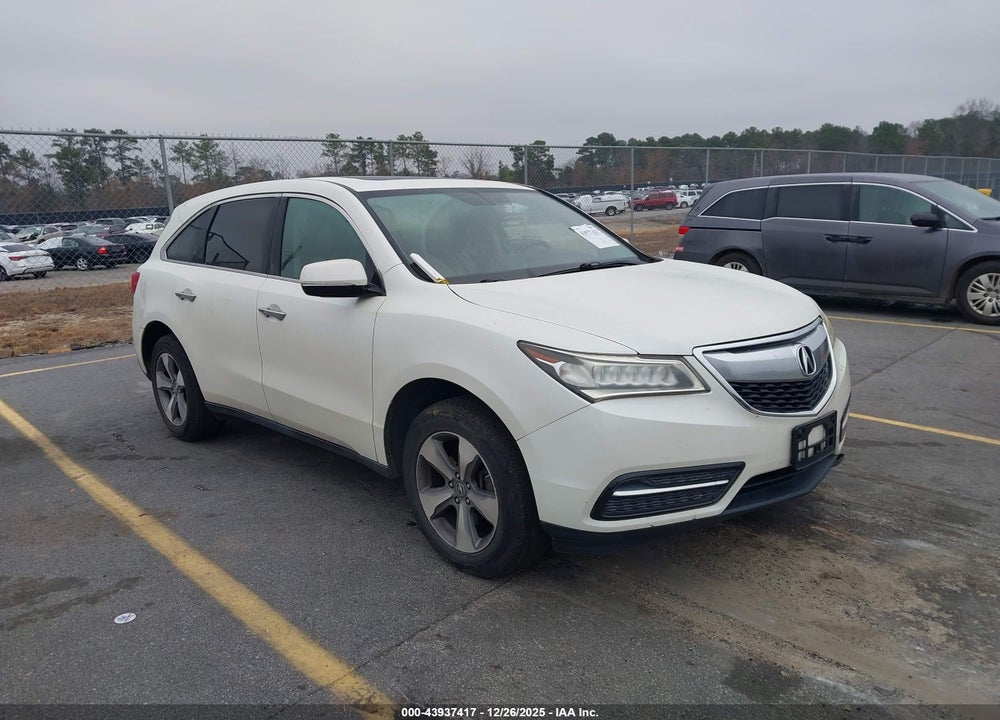 2015 ACURA MDX VIN: 5FRYD4H28FB016394