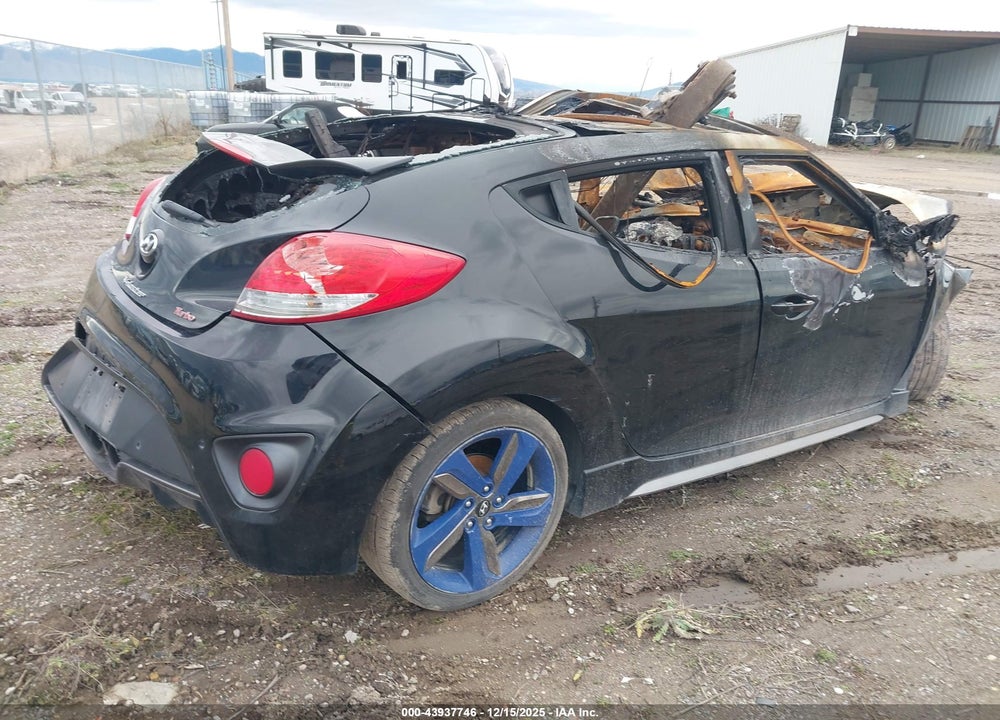 2013 HYUNDAI VELOSTER TURBO W/BLUE VIN: KMHTC6AE0DU123034