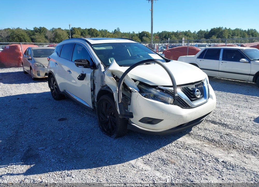 2017 NISSAN MURANO PLATINUM VIN: 5N1AZ2MG5HN135658