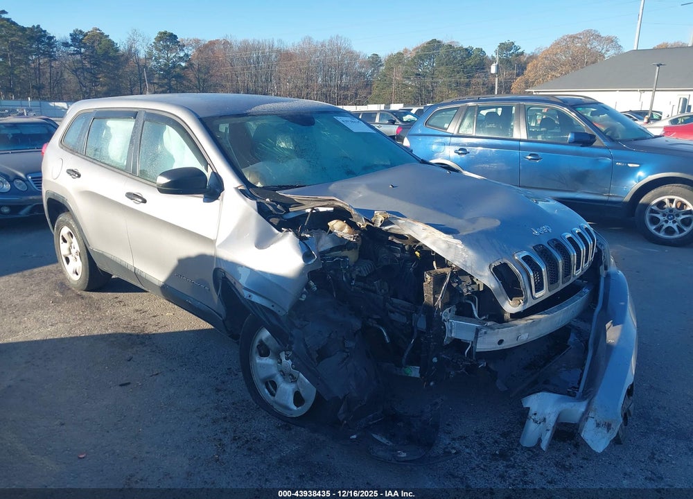 2016 JEEP CHEROKEE SPORT VIN: 1C4PJLAB3GW280890