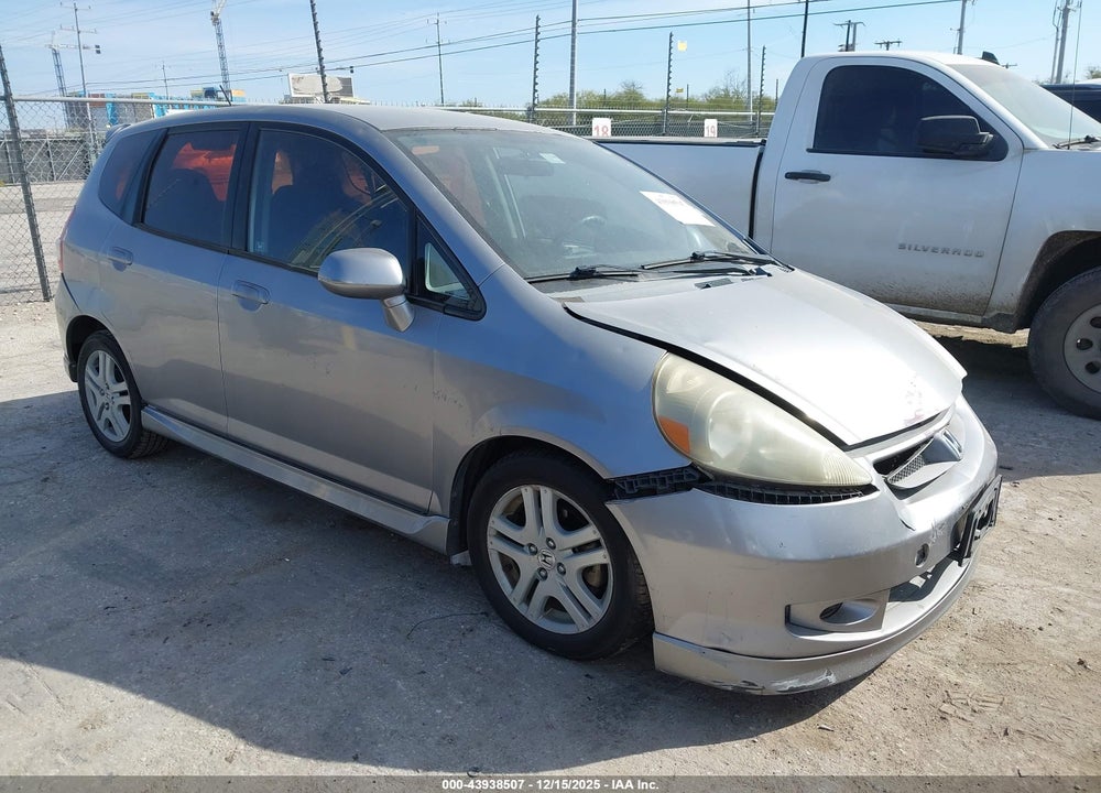 2007 HONDA FIT SPORT VIN: JHMGD38687S023925