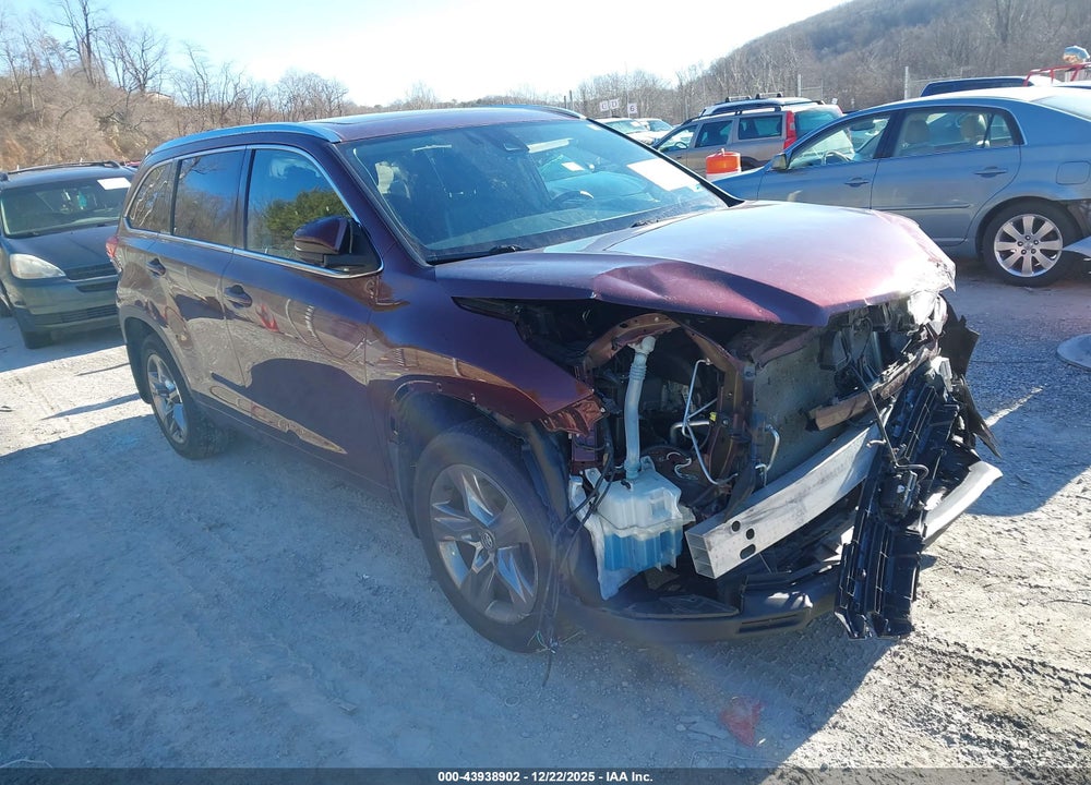 2019 TOYOTA HIGHLANDER LIMITED PLATINUM VIN: 5TDDZRFH5KS926144