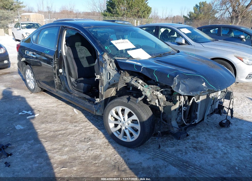 2019 NISSAN SENTRA SV VIN: 3N1AB7AP9KY377425