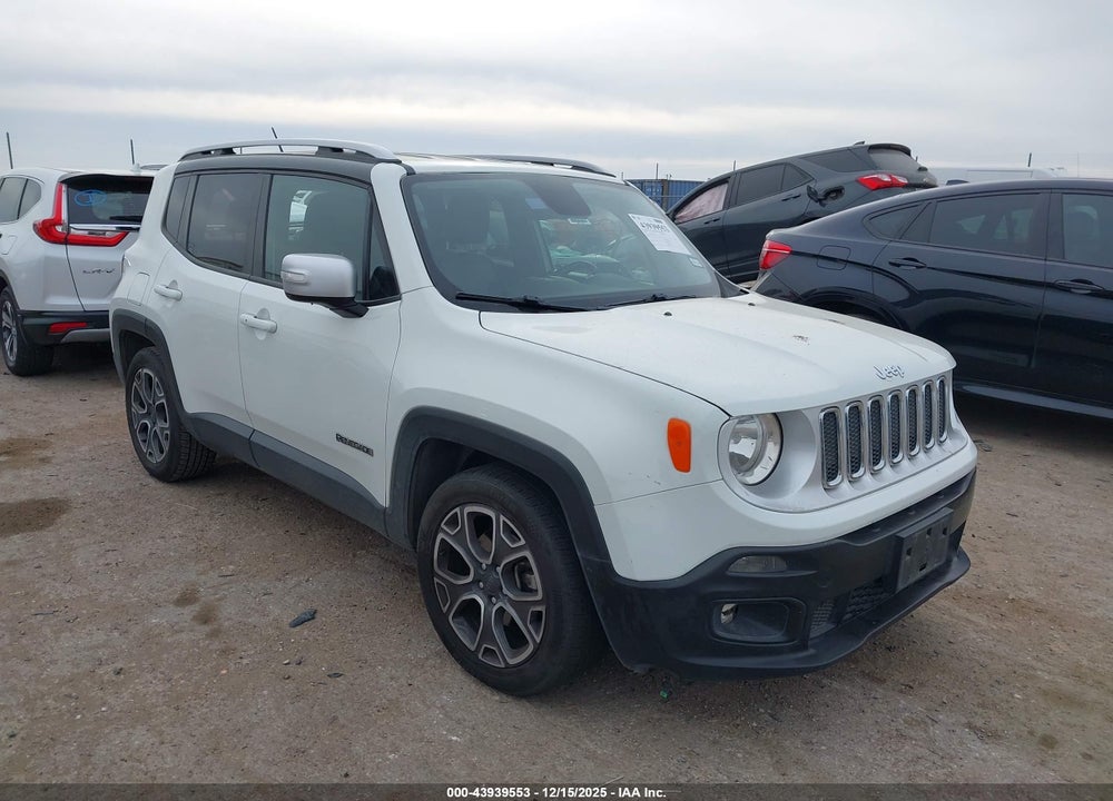 2016 JEEP RENEGADE LIMITED VIN: ZACCJADT8GPC96443