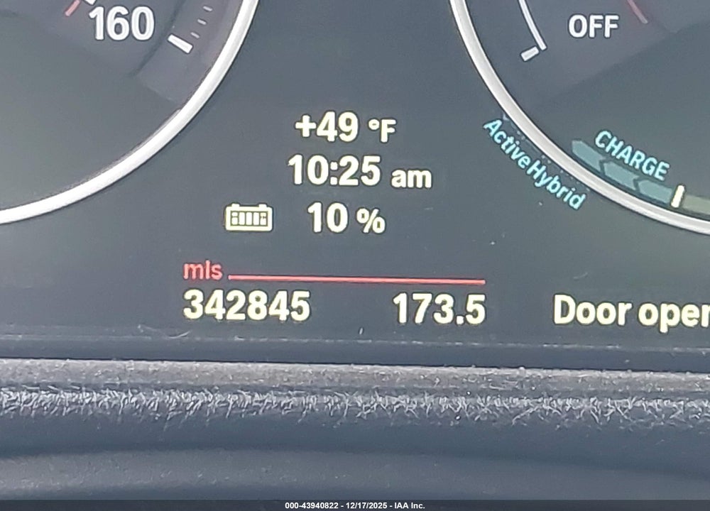 2013 BMW ACTIVEHYBRID 3 VIN: WBA3F9C54DF145310