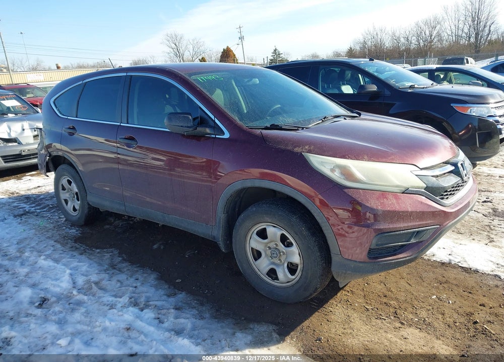 2015 HONDA CR-V LX VIN: 5J6RM4H31FL117900
