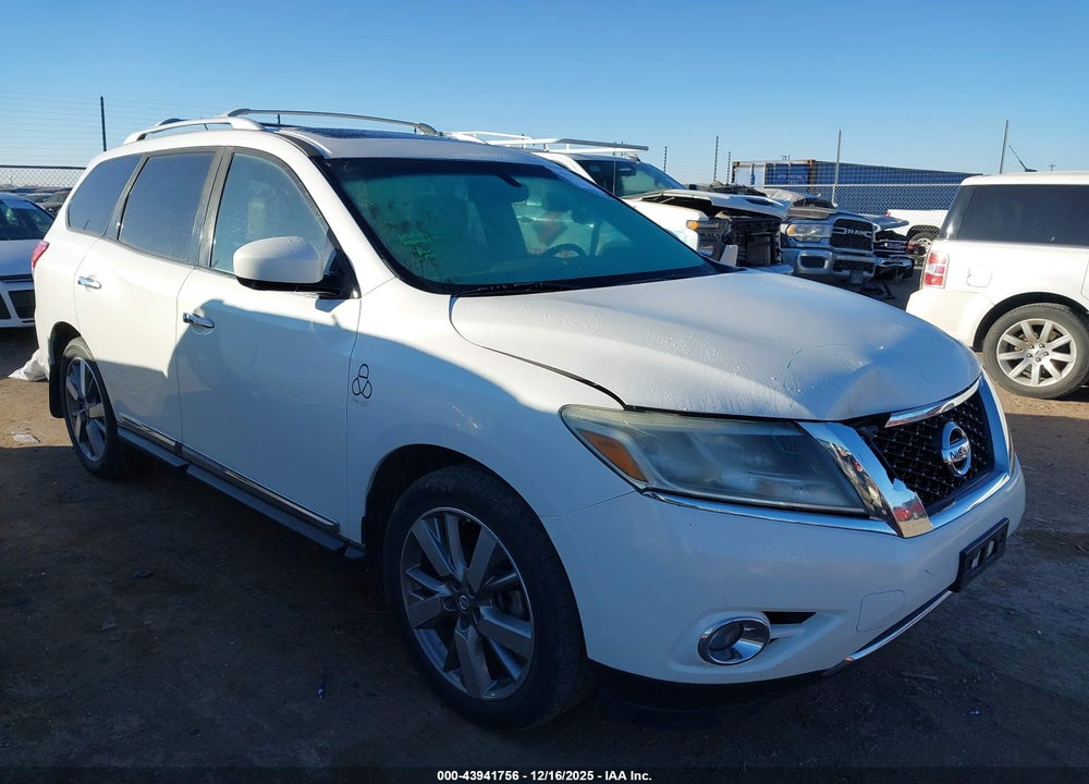 2013 NISSAN PATHFINDER PLATINUM VIN: 5N1AR2MM0DC687807