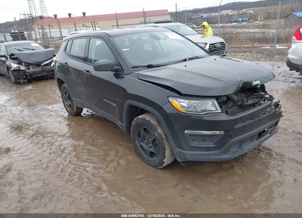 2018 JEEP COMPASS SPORT 4X4 VIN: 3C4NJDAB1JT398379