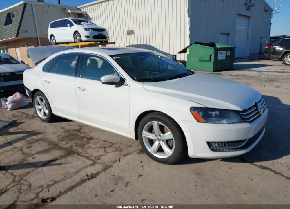 2013 VOLKSWAGEN PASSAT 2.5L SE VIN: 1VWBH7A3XDC002987