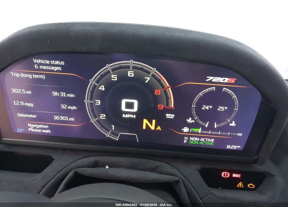 2020 MCLAREN 720S LUXURY/PERFORMANCE VIN: SBM14FCA0LW004686