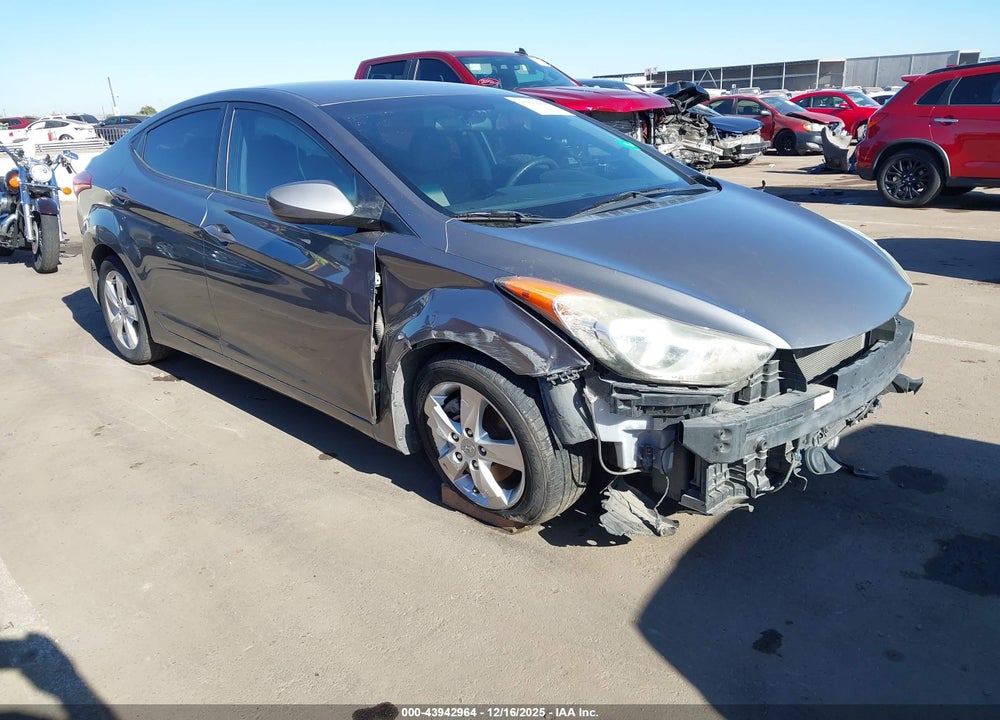 2012 HYUNDAI ELANTRA GLS VIN: 5NPDH4AE2CH086883