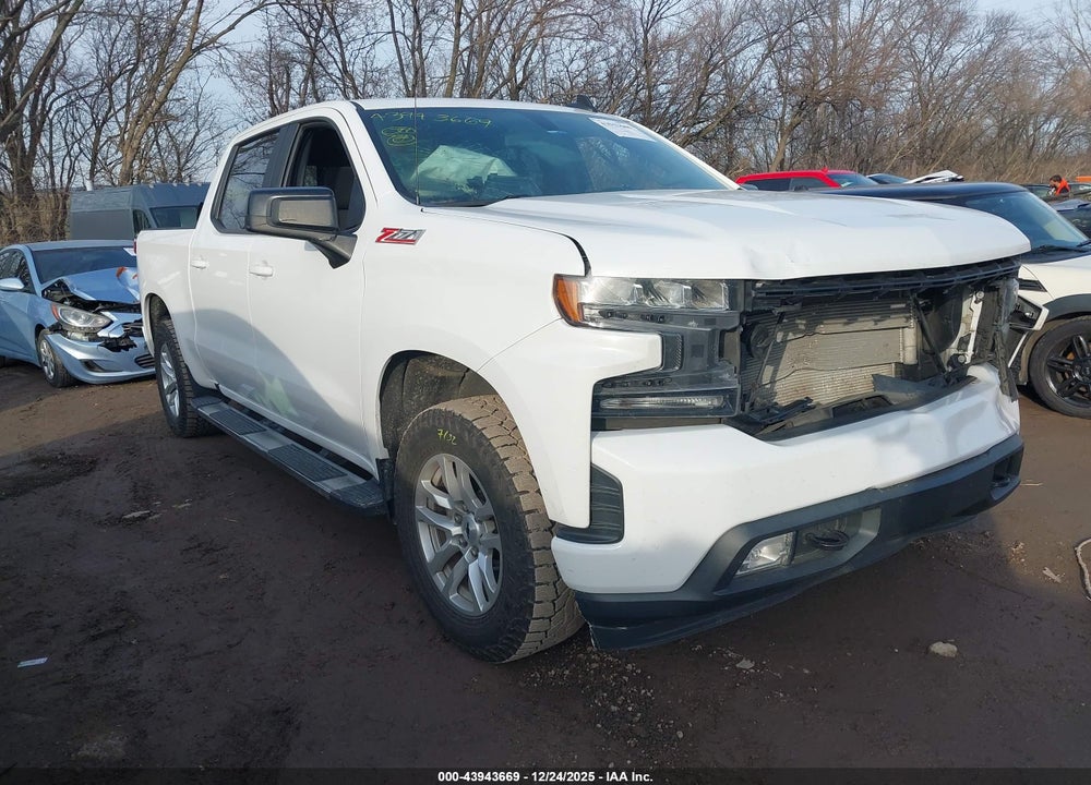 2020 CHEVROLET SILVERADO 1500 4WD  SHORT BED RST VIN: 1GCUYEED3LZ333599