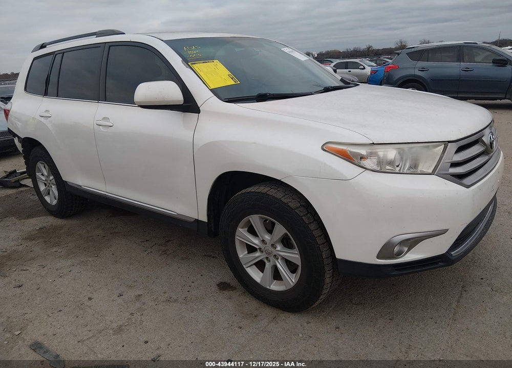 2013 TOYOTA HIGHLANDER BASE PLUS V6 VIN: 5TDZK3EH0DS097110