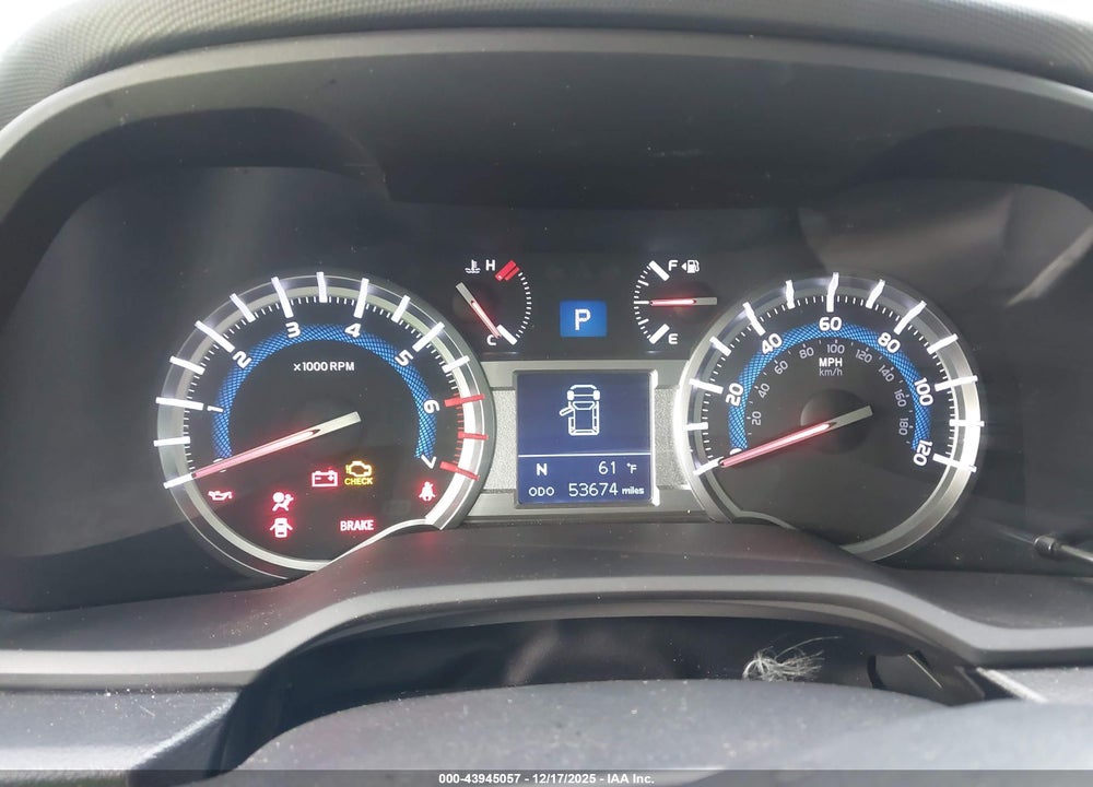 2019 TOYOTA 4RUNNER SR5 PREMIUM VIN: JTEZU5JR6K5193956