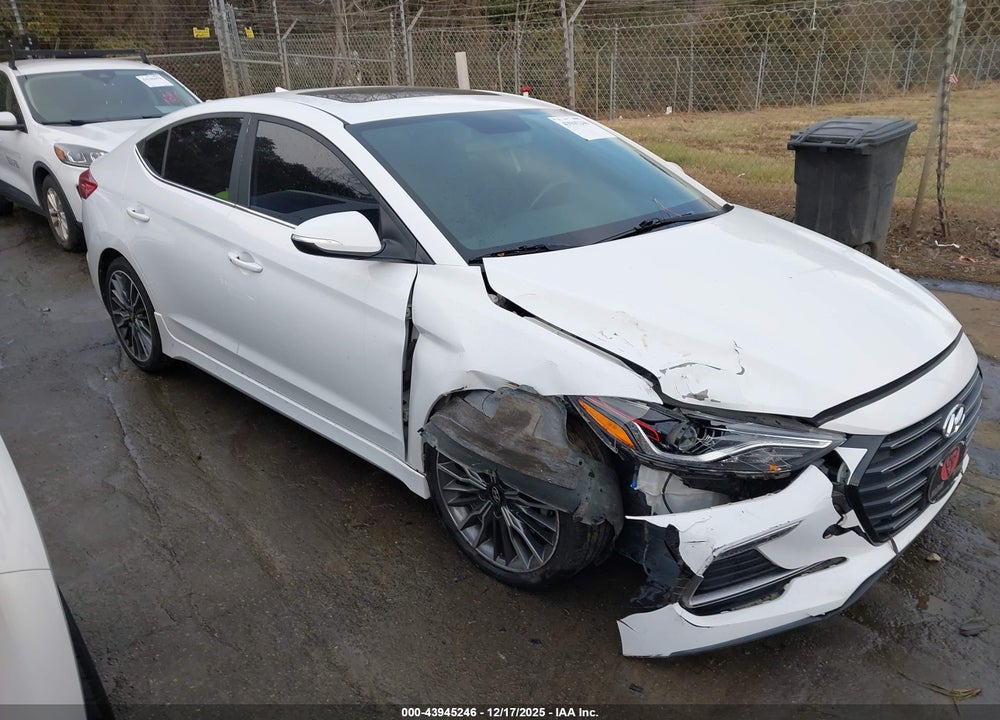 2018 HYUNDAI ELANTRA SPORT VIN: KMHD04LB9JU722661