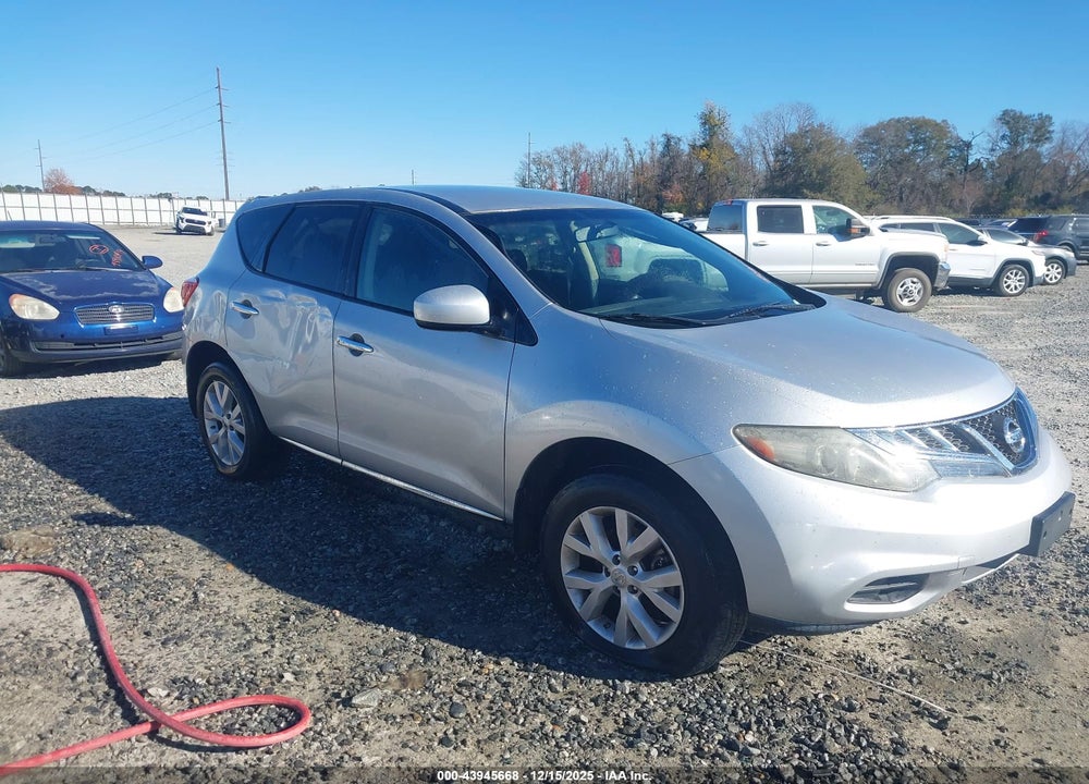 2011 NISSAN MURANO S VIN: JN8AZ1MU2BW059584