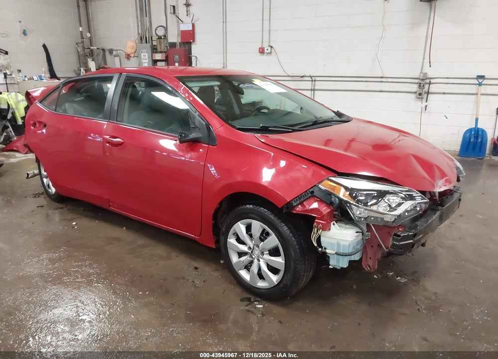 2016 TOYOTA COROLLA LE VIN: 2T1BURHE7GC622886