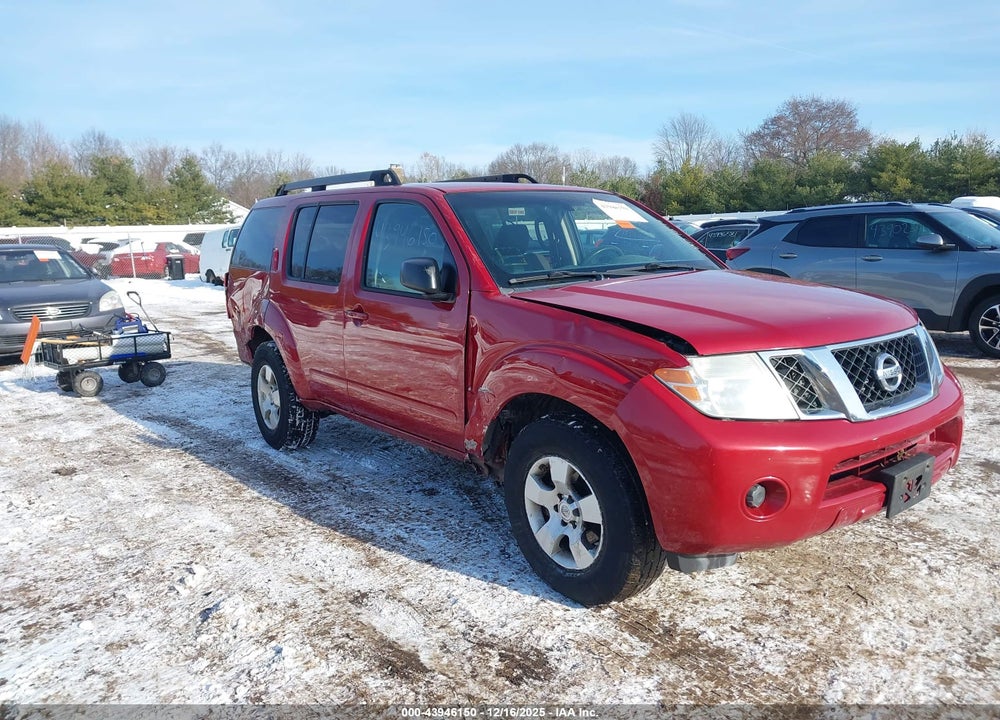 2011 NISSAN PATHFINDER S VIN: 5N1AR1NB9BC612561