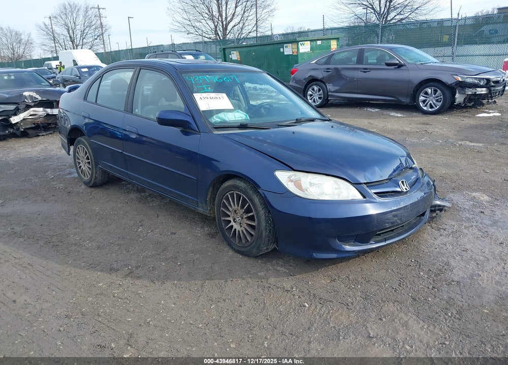 2005 HONDA CIVIC EX VIN: 2HGES26775H593909