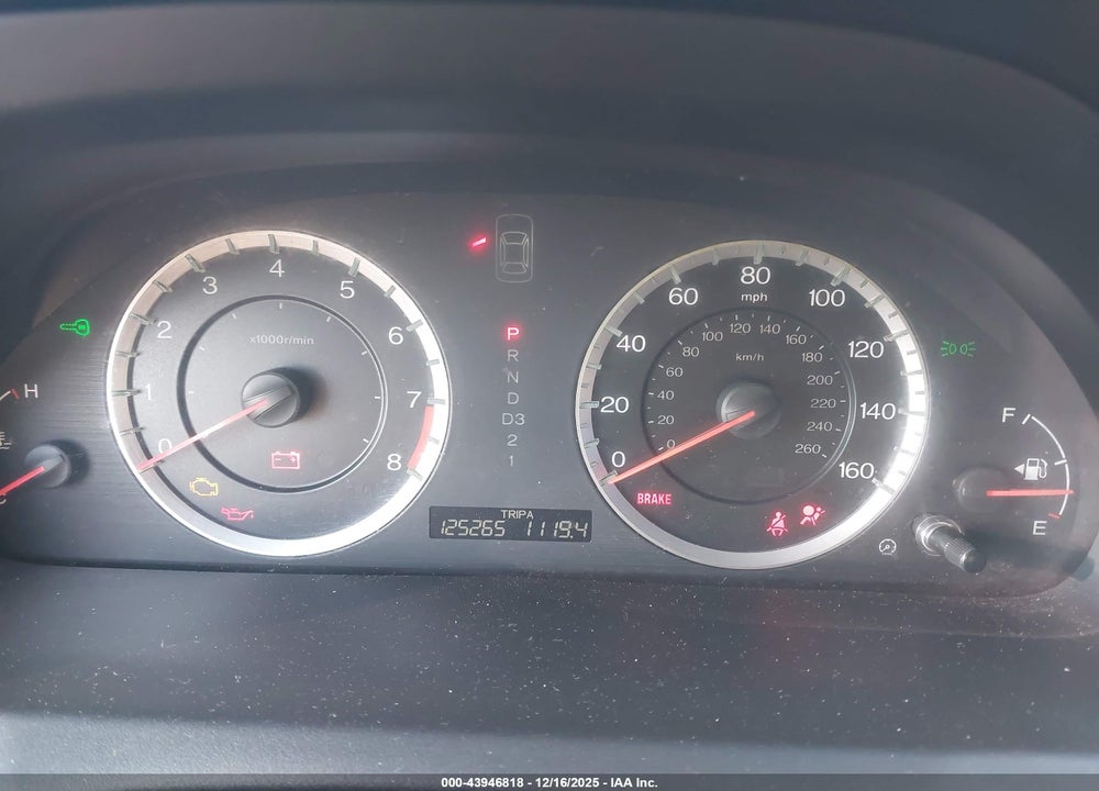 2011 HONDA ACCORD 2.4 EX-L VIN: 1HGCS1B80BA015970