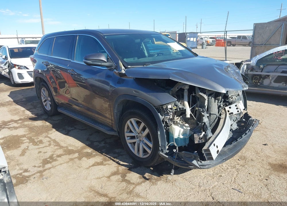 2015 TOYOTA HIGHLANDER LE VIN: 5TDZARFH3FS013532