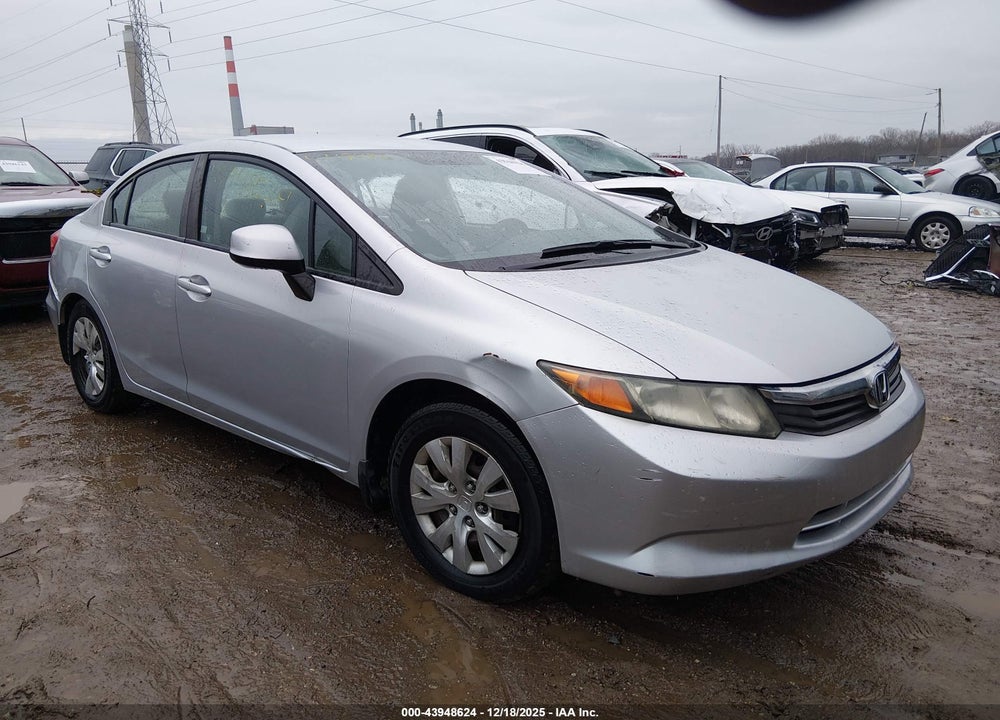 2012 HONDA CIVIC LX VIN: 2HGFB2F51CH304054