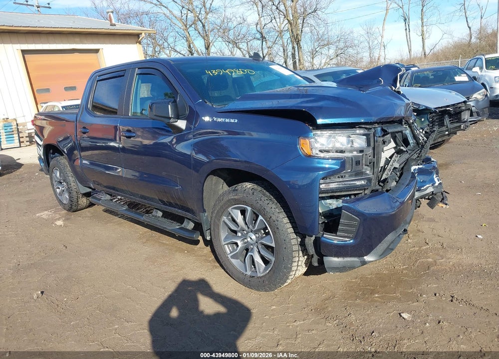 2021 CHEVROLET SILVERADO 1500 4WD  SHORT BED RST VIN: 3GCUYEED6MG346459