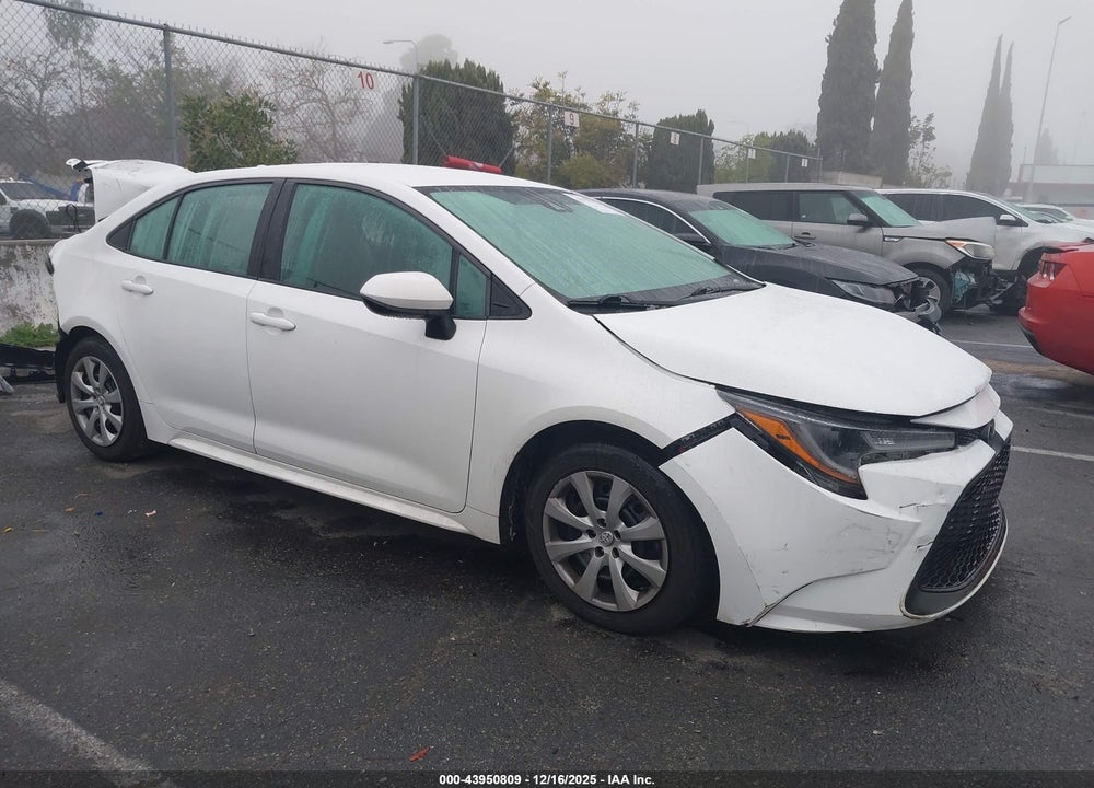 2020 TOYOTA COROLLA LE VIN: 5YFEPRAE7LP011362