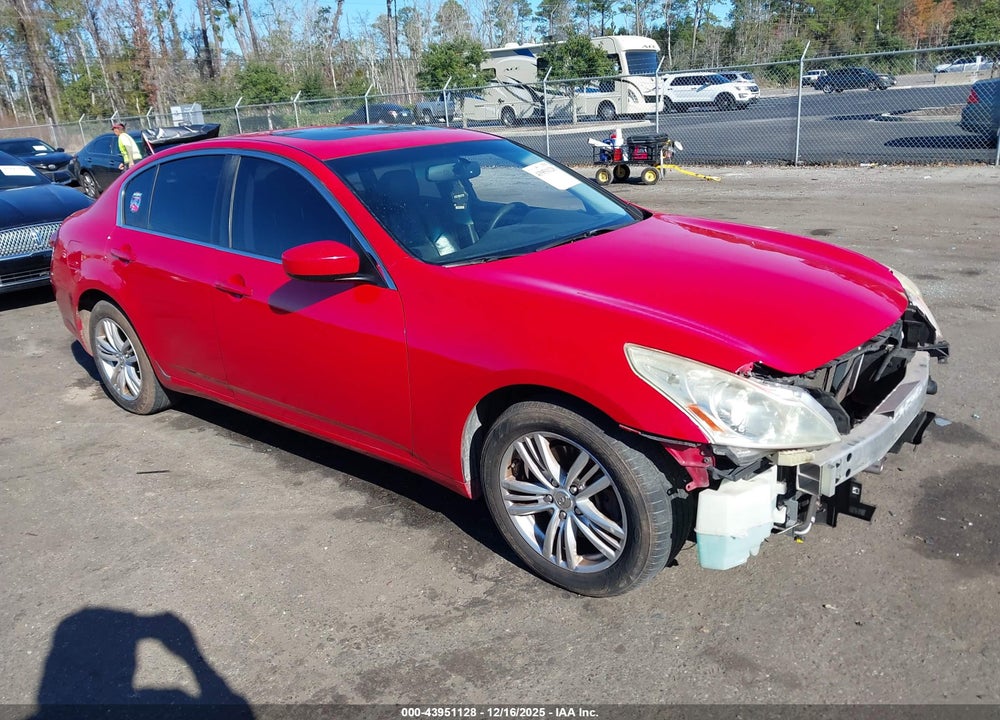 2012 INFINITI G37X VIN: JN1CV6ARXCM681668