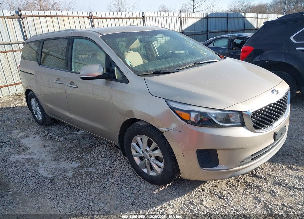 2016 KIA SEDONA LX VIN: KNDMB5C15G6195176