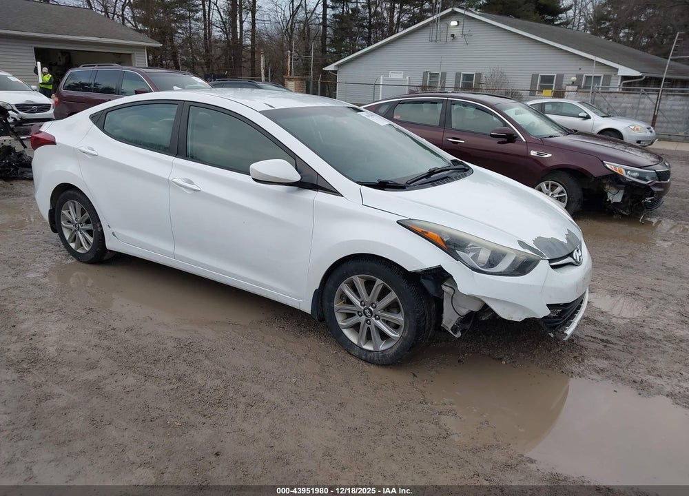 2016 HYUNDAI ELANTRA SE VIN: 5NPDH4AE4GH653469