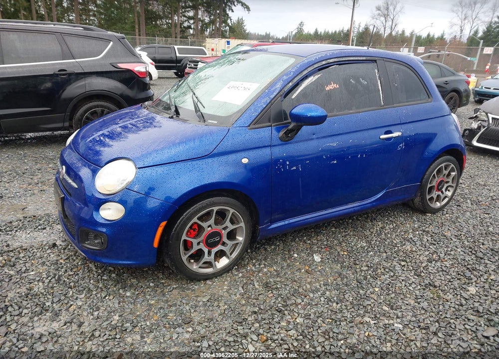 2013 FIAT 500 SPORT VIN: 3C3CFFBR4DT607347