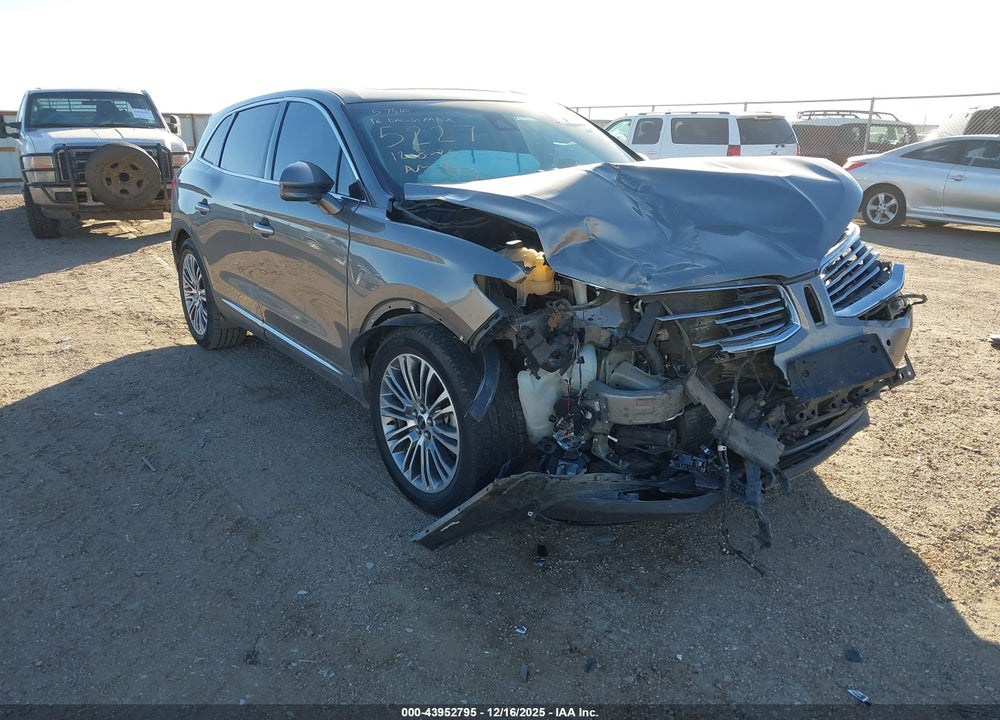 2016 LINCOLN MKX RESERVE VIN: 2LMTJ6LP4GBL35227