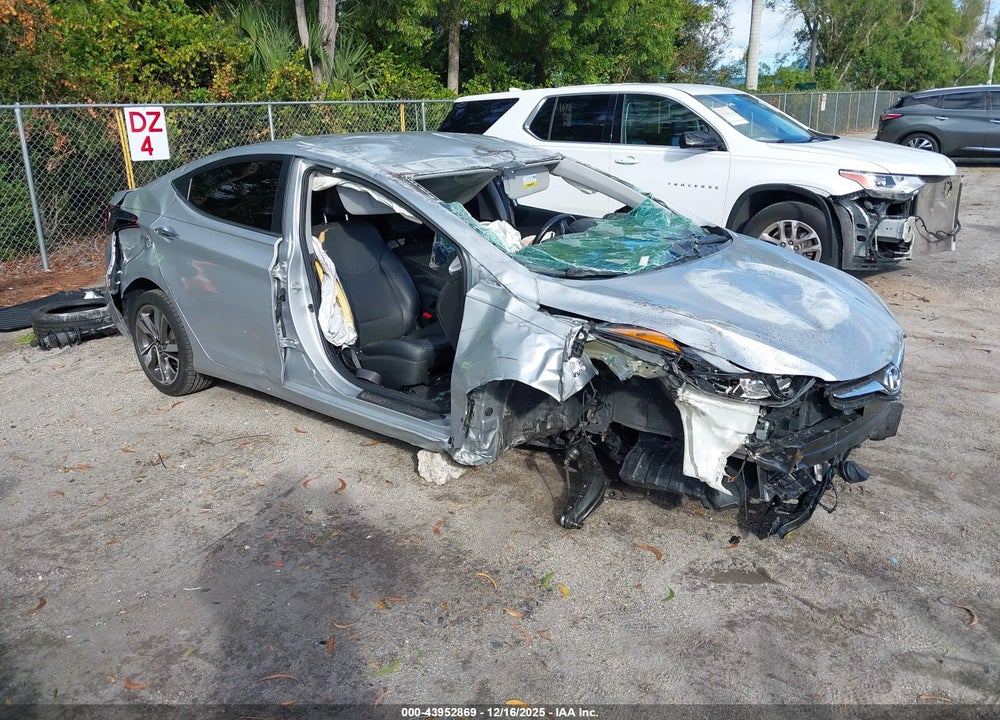 2014 HYUNDAI ELANTRA LIMITED VIN: 5NPDH4AE5EH479392