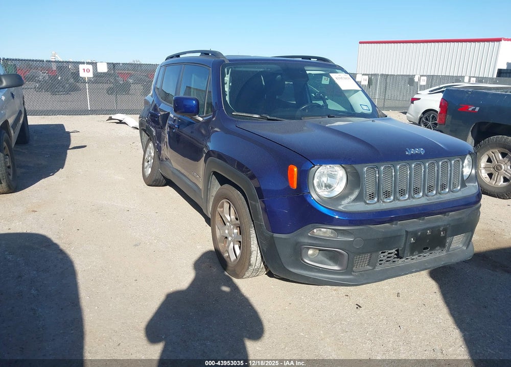 2016 JEEP RENEGADE LATITUDE VIN: ZACCJABT5GPC55240