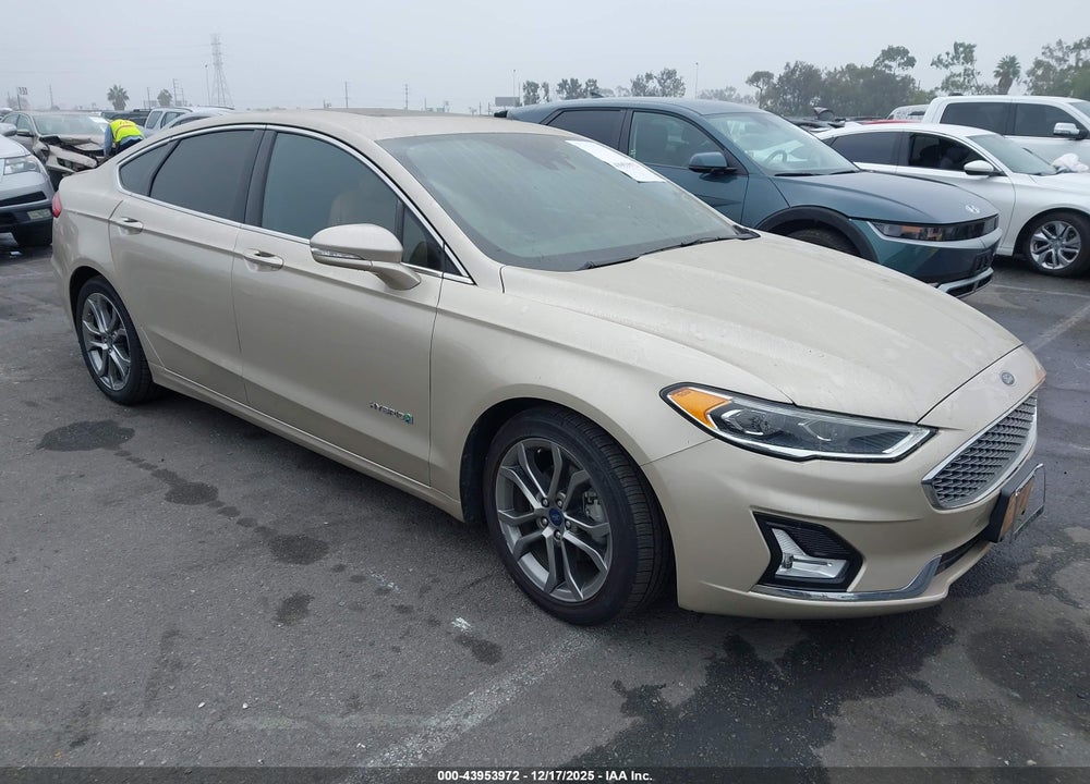 2019 FORD FUSION HYBRID TITANIUM VIN: 3FA6P0RU4KR235568