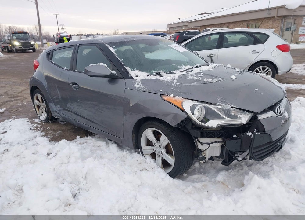 2012 HYUNDAI VELOSTER BASE W/BLACK VIN: KMHTC6AD5CU065315