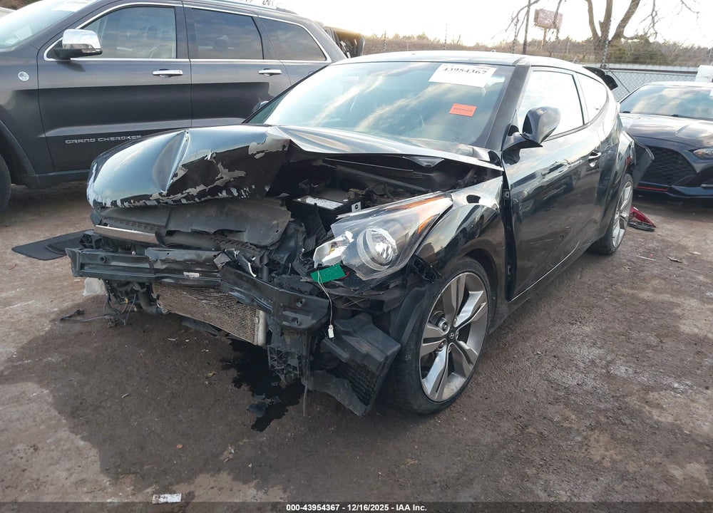 2014 HYUNDAI VELOSTER BASE W/BLACK VIN: KMHTC6AD9EU191521