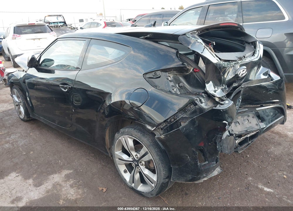 2014 HYUNDAI VELOSTER BASE W/BLACK VIN: KMHTC6AD9EU191521