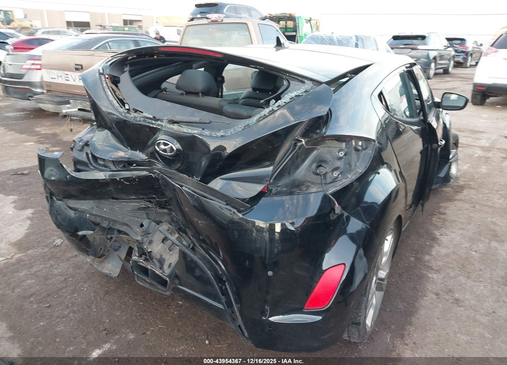 2014 HYUNDAI VELOSTER BASE W/BLACK VIN: KMHTC6AD9EU191521