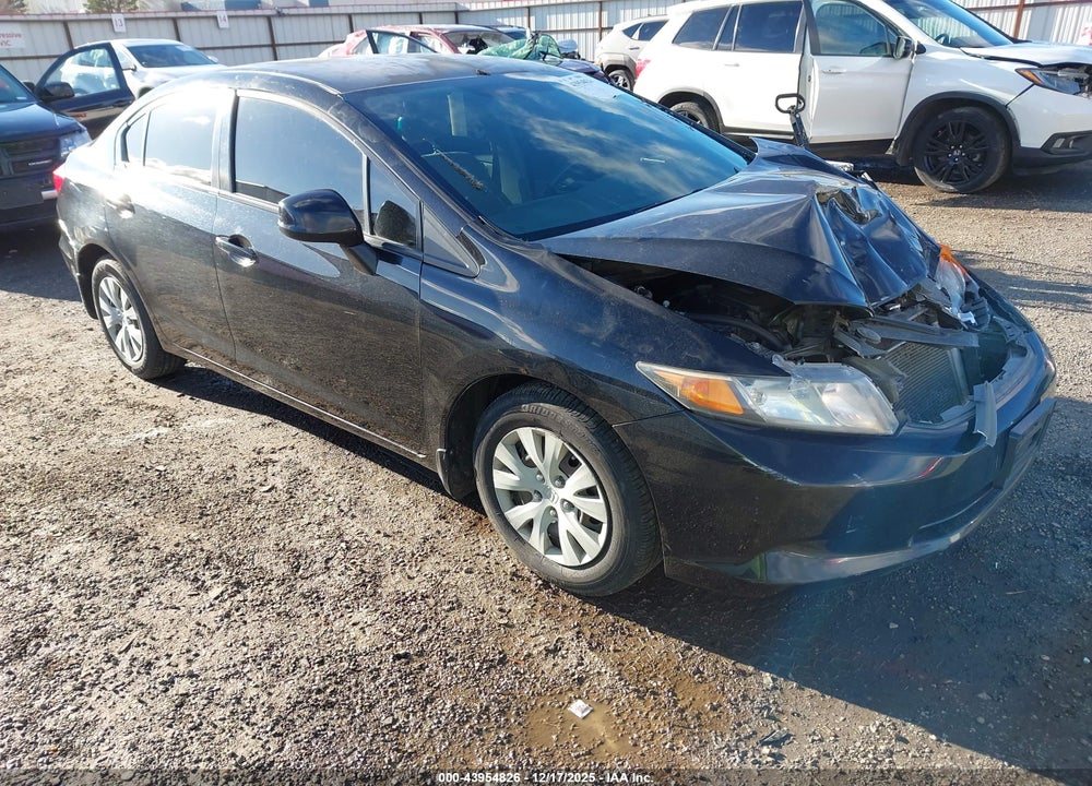 2012 HONDA CIVIC LX VIN: JHMFB2F51CS000387