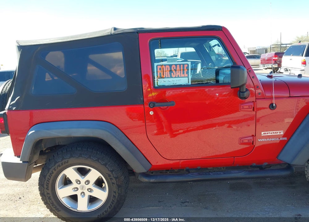 2010 JEEP WRANGLER SPORT VIN: 1J4AA2D12AL135393