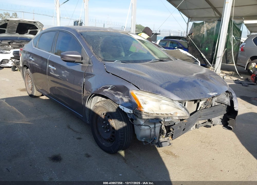 2015 NISSAN SENTRA S VIN: 3N1AB7AP5FY338756